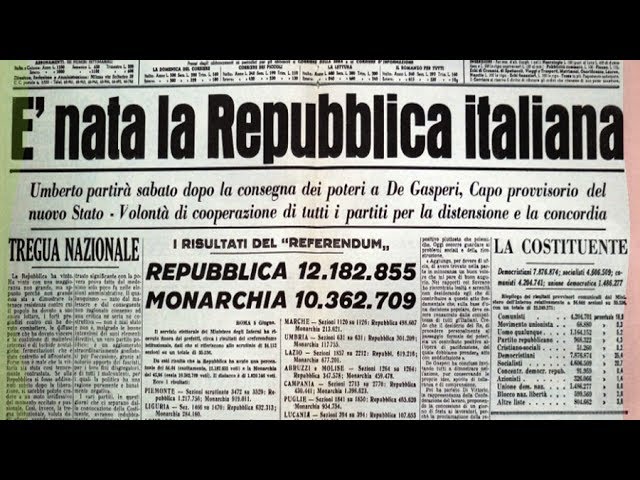 Nozioni fondamentali di storia costituzionale e diritto pubblico italiano